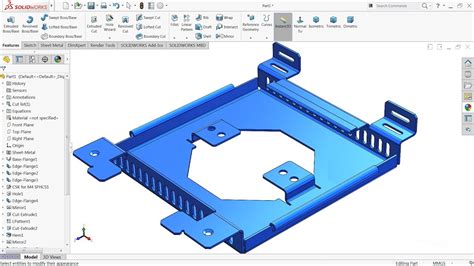 2017 sheet metal add-in solidworks|SolidWorks sheet metal examples.